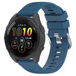 For Garmin Forerunner 265 22mm Solid Color Silicone Watch Band(Blue)