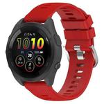 For Garmin Forerunner 265S 18mm Solid Color Silicone Watch Band(Red)