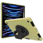 360-degree Rotating Holder Tablet Case with Wristband For iPad 10.2 2020 / 2019(Grass Green + Black)