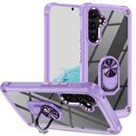 For Samsung Galaxy A54 TPU + PC Lens Protection Phone Case with Ring Holder(Purple)