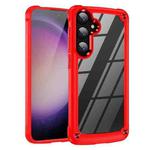 For Samsung Galaxy S24 5G TPU + PC Lens Protection Phone Case(Red)