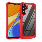 For Samsung Galaxy A15 TPU + PC Lens Protection Phone Case(Red)