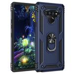 For LG Stylo 6 Shockproof TPU + PC Protective Case with 360 Degree Rotating Holder(Blue)