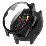 For Garmin Forerunner 265 PC + Tempered Glass Film Integrated Watch Protective Case(Black)