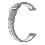 For Garmin Fenix Chronos Two-colors Replacement Wrist Strap Watchband(Grey White)