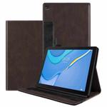 For Huawei MatePad SE Splicing Series Tablet Leather Case(Coffee)