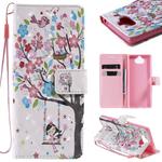 For Sony Xperia 20 3D Painting Horizontal Flip Leather Case with Holder & Card Slot & Lanyard(Girl Under The Tree)