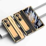 For Honor Magic Vs Integrated Full Coverage Phone Case with Hinge(Gold+Black)