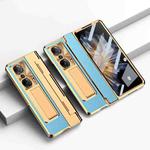 For Honor Magic Vs Integrated Full Coverage Phone Case with Hinge(Gold+Blue)