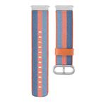 For Garmin Vivoactive 3 Nylon Watch Band with Buckle(Yellow Blue)