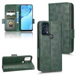 For TCL 20B Symmetrical Triangle Leather Phone Case(Green)