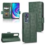 For TCL 30 5G / 30+ 5G / Symmetrical Triangle Leather Phone Case(Green)