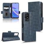 For TCL 40 SE Symmetrical Triangle Leather Phone Case(Blue)