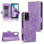 For TCL Ion X Symmetrical Triangle Leather Phone Case(Purple)