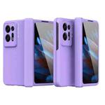 For OPPO Find N2 Macaron Magnetic Hinge Full Coverage Phone Case(Purple)