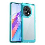 For OnePlus 11R 5G Colorful Series Acrylic + TPU Phone Case(Transparent Blue)