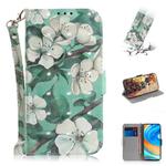 For Xiaomi Redmi Note 9 Pro 3D Colored Drawing Horizontal Flip Leather Case with Holder & Card Slot & Wallet & Lanyard(Watercolor Flowers)