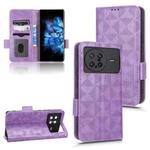 For vivo X Note Symmetrical Triangle Leather Phone Case(Purple)
