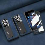 For OPPO Find N2 Integrated Napa Pattern All-inclusive Magnetic Phone Case(Sapphire Blue)