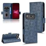 For Asus ROG Phone 6 Symmetrical Triangle Leather Phone Case(Blue)