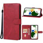 For Xiaomi Redmi Note 12 Turbo / Poco F5 Leather Phone Case(Red)