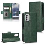 For Nokia G60 5G Symmetrical Triangle Leather Phone Case(Green)