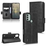 For Nokia C31 Symmetrical Triangle Leather Phone Case(Black)