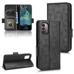 For Nokia G21 / G11 Symmetrical Triangle Leather Phone Case(Black)