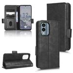 For Nokia X30 5G Symmetrical Triangle Leather Phone Case(Black)