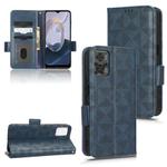 For Motorola Moto E22 4G / E22i 4G Symmetrical Triangle Leather Phone Case(Blue)