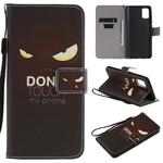 For Galaxy A51 Painting Horizontal Flip Leather Case with Holder & Card Slot & Lanyard(Eye)
