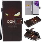 For Galaxy S20 Ultra Painting Horizontal Flip Leather Case with Holder & Card Slot & Lanyard(Eye)