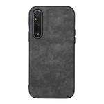 For Sony Xperia 1 V Morocco Texture PU Phone Case(Black)