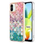 For Xiaomi Redmi A1 Electroplating IMD TPU Phone Case(Colorful Scales)