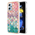 For Xiaomi Redmi Note 11T Pro Electroplating IMD TPU Phone Case(Colorful Scales)