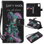 For Galaxy A51 Painting Horizontal Flip Leather Case with Holder & Card Slot & Lanyard(Cyclops)