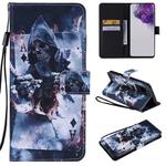 For Galaxy S20 Ultra Painting Horizontal Flip Leather Case with Holder & Card Slot & Lanyard(Magician)