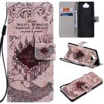 For Sony Xperia 20 Painting Horizontal Flip Leather Case with Holder & Card Slot & Lanyard(Castle)