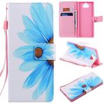 For Sony Xperia 20 Painting Horizontal Flip Leather Case with Holder & Card Slot & Lanyard(Sunflower)