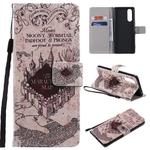 For Sony XZ5 Painting Horizontal Flip Leather Case with Holder & Card Slot & Lanyard(Castle)