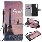 For Sony XZ5 Painting Horizontal Flip Leather Case with Holder & Card Slot & Lanyard(Eiffel Tower)