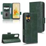 For OPPO Reno8 T 4G Symmetrical Triangle Leather Phone Case(Green)