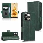 For OPPO Reno9 Pro Symmetrical Triangle Leather Phone Case(Green)