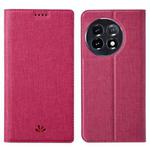 For One Plus 11 ViLi DMX Series Shockproof Magnetic Flip Leather Phone Case(Rose Red)
