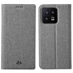 For Xiaomi 13 ViLi DMX Series Shockproof Magnetic Flip Leather Phone Case(Grey)