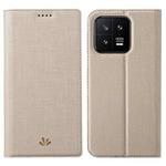 For Xiaomi 13 ViLi DMX Series Shockproof Magnetic Flip Leather Phone Case(Gold)