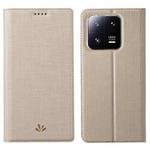 For Xiaomi 13 Pro ViLi DMX Series Shockproof Magnetic Flip Leather Phone Case(Gold)