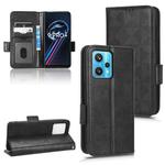 For Realme 9 Pro+ / 9 4G Symmetrical Triangle Leather Phone Case(Black)