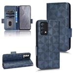 For Realme GT Master / Q3 Pro Carnival Symmetrical Triangle Leather Phone Case(Blue)