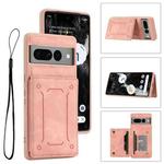 For Google Pixel 7 Pro 5G Dream Magnetic Back Cover Card Wallet Phone Case(Pink)